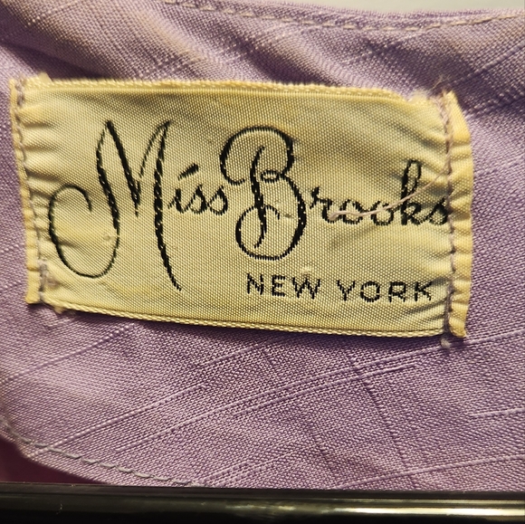 {Vintage} Lilac Pencil Skirt Dress - Picture 2 of 8